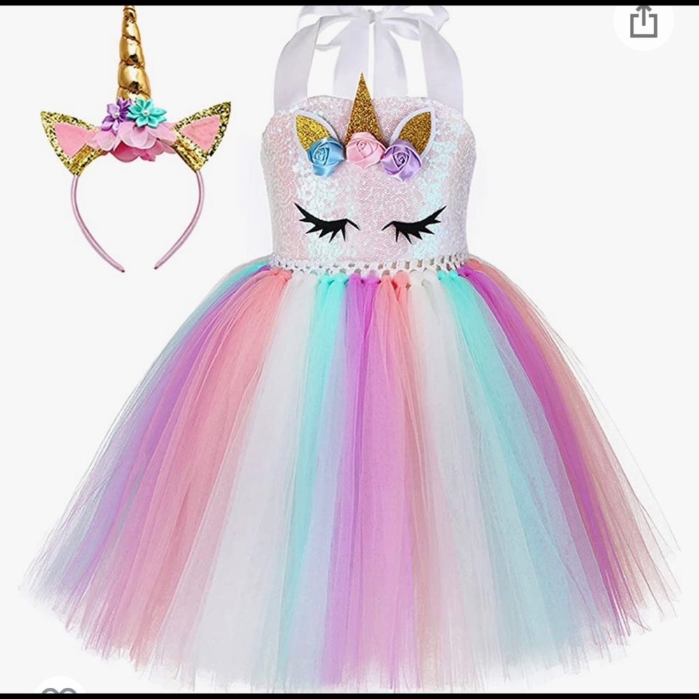 Little girl unicorn birthday dress!